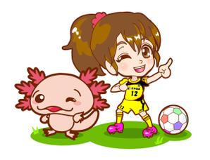 Ｎ (nanase-z)さんのサッカー女子（女の子）のイラストへの提案