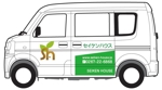 HMkobo (HMkobo)さんの軽自動車（箱バン）への会社ロゴデザインへの提案