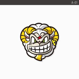 rochas (rochas)さんのロックテイストのある羊のイラスト（キャラクター）顔（頭）部分アップ希望への提案