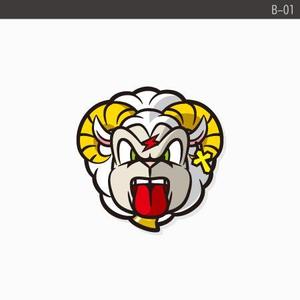 rochas (rochas)さんのロックテイストのある羊のイラスト（キャラクター）顔（頭）部分アップ希望への提案
