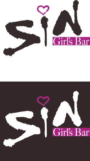 madochanさんのガールズバー「Girl's Bar Sin」のロゴへの提案