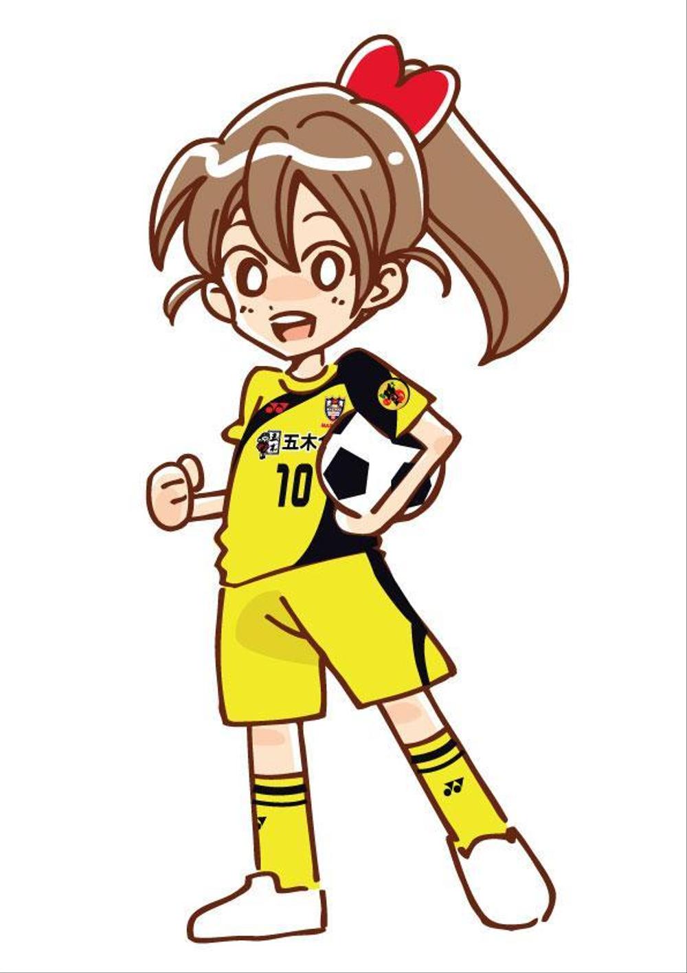 Akiko02さんの事例 実績 提案 サッカー女子 女の子 のイラスト 自己紹介 主に女性 クラウドソーシング ランサーズ