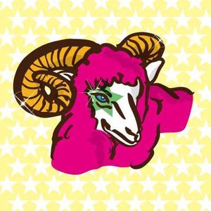 tenpu-do (tenpu-do)さんのロックテイストのある羊のイラスト（キャラクター）顔（頭）部分アップ希望への提案