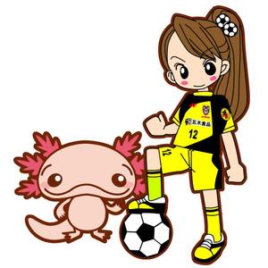株式会社エルエルパレス／岩気裕司 (elpiy)さんのサッカー女子（女の子）のイラストへの提案