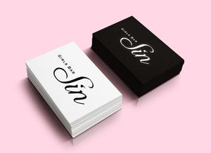 U and U (U-10design)さんのガールズバー「Girl's Bar Sin」のロゴへの提案