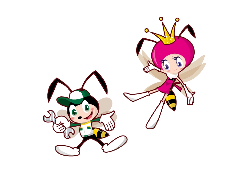 Marukeiさんの事例 実績 提案 ミツバチのキャラクターデザイン男の子女の子 ミツバチのキャラク クラウドソーシング ランサーズ