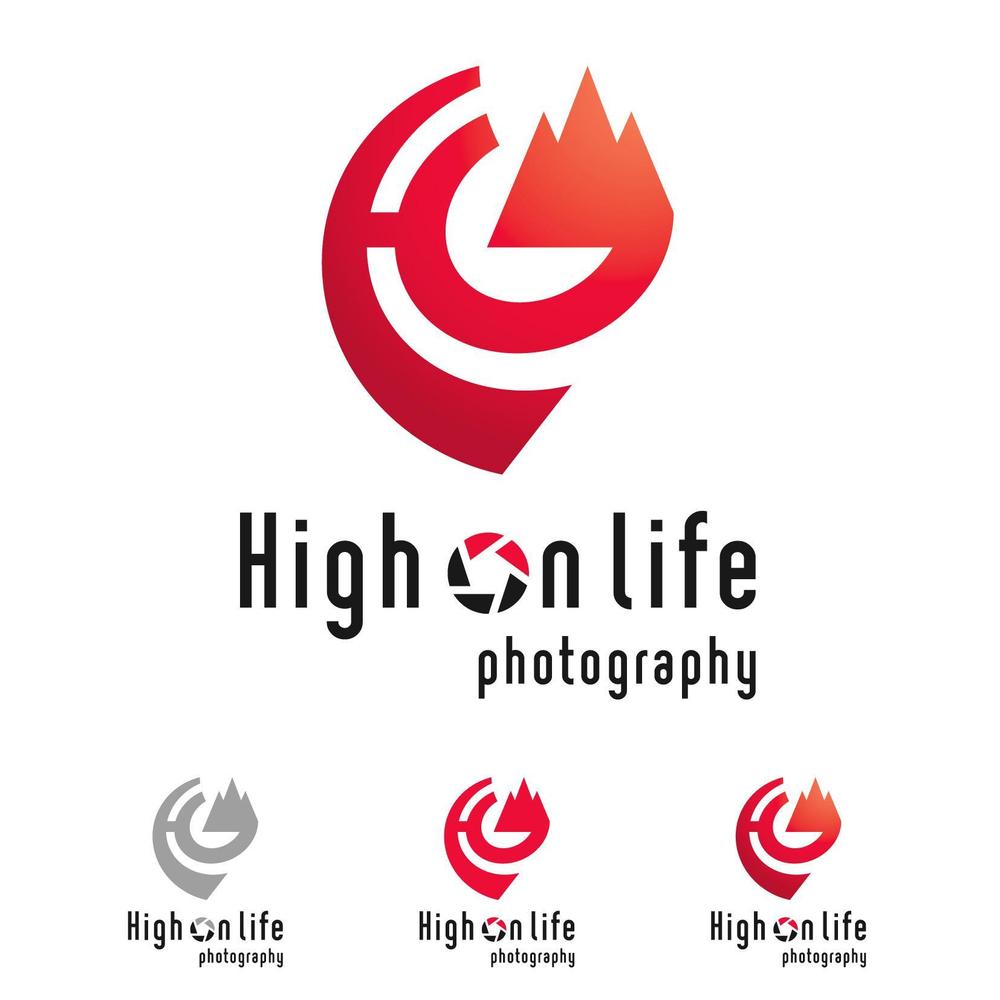 写真撮影スタジオ『High on life photography』のロゴ