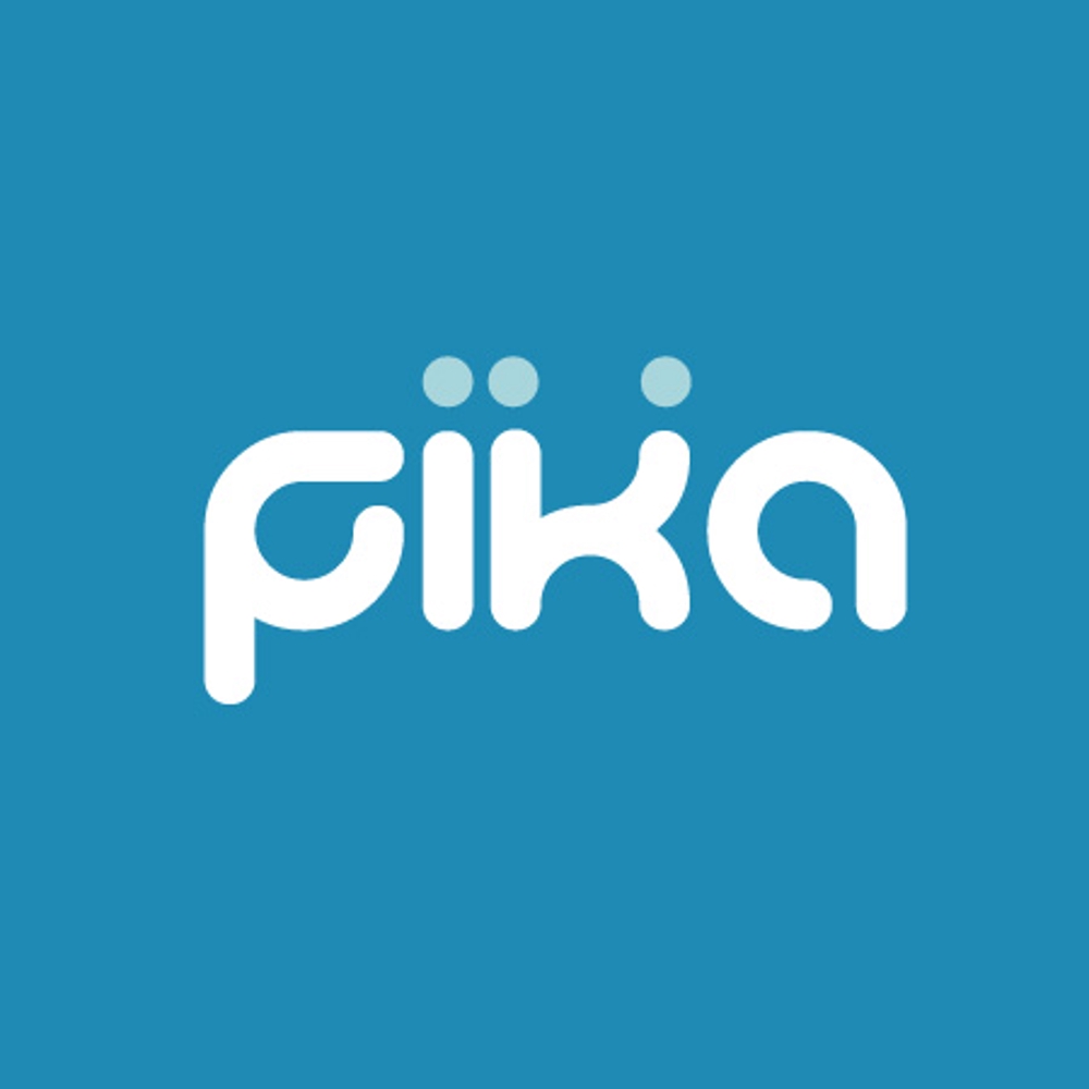 新会社「fika」（スウェーデン語で「おやつにする、コーヒーを飲むための休憩を取る」という意味）のロゴ