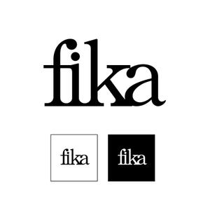 DOF2さんの新会社「fika」（スウェーデン語で「おやつにする、コーヒーを飲むための休憩を取る」という意味）のロゴへの提案