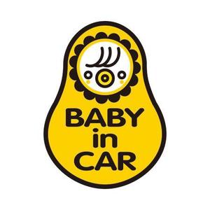  nobuworks (nobuworks)さんの車に貼る「Baby in CAR」又は「Kids in CAR」のオリジナルステッカーへの提案