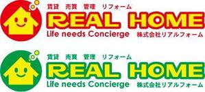 中津留　正倫 (cpo_mn)さんの新規不動産会社『株式会社リアルホーム』のロゴへの提案