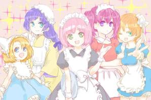 nines3077さんのメイド系店舗のオリジナルイラストへの提案