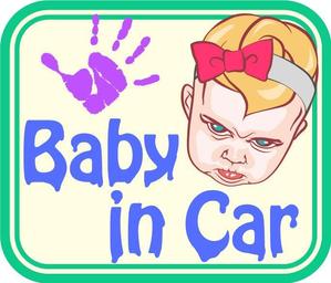 -kakuni-さんの車に貼る「Baby in CAR」又は「Kids in CAR」のオリジナルステッカーへの提案