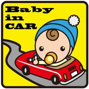 muckeyさんの車に貼る「Baby in CAR」又は「Kids in CAR」のオリジナルステッカーへの提案