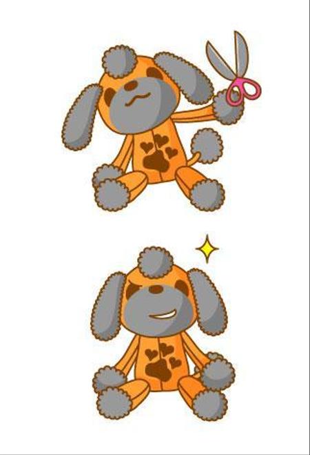 K2008さんのトリミングショップのイメージキャラクターのイラストへの提案