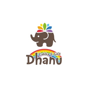 muna (muna)さんの雑貨店「Dhanu」(虹)のロゴ募集への提案