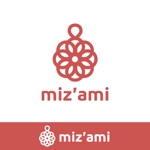 Q (qtoon)さんのエコたわしショップ「miz'ami」のロゴへの提案