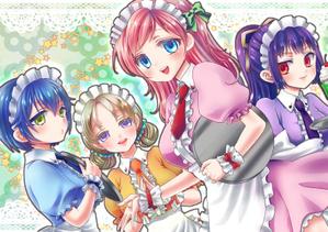 天青 (astrebleu07)さんのメイド系店舗のオリジナルイラストへの提案