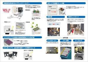 skyKINO (ykinoshita6969)さんの工作機械付属装置のA3(二つ折り)チラシへの提案