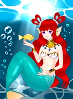 ミチルミチル (michirumichiru)さんの可愛くセクシーな人魚姫のイラストへの提案