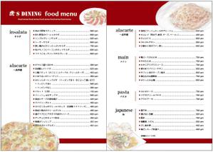 nkj (nkjhrs)さんの飲食店　イタリアンのメニュー表への提案
