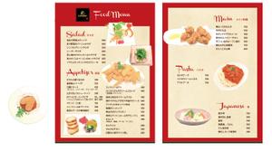 デザイン花子 (marlon)さんの飲食店　イタリアンのメニュー表への提案