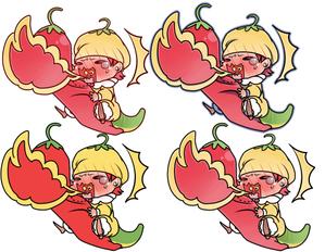 新島秋一 (niijimaakiichi)さんのあなたのキャラクターが“日清のとんがらし麺”に採用されるかも！？への提案