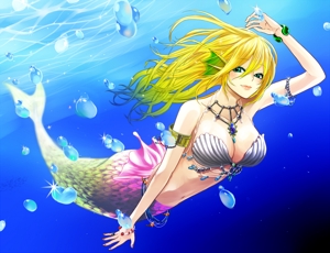 琥子 (binaural_10_95)さんの可愛くセクシーな人魚姫のイラストへの提案