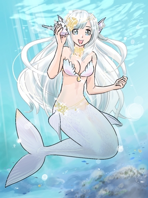 けんち蛍（けい） (ichi-bit)さんの可愛くセクシーな人魚姫のイラストへの提案