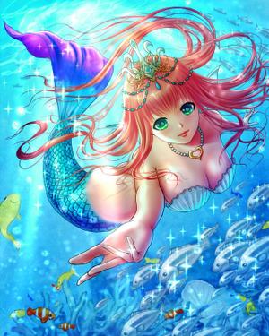 可愛くセクシーな人魚姫のイラストに対するcopepeの事例 実績 提案一覧 Id イラスト制作の仕事 クラウドソーシング ランサーズ