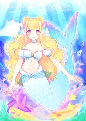 ミシェル (micek)さんの可愛くセクシーな人魚姫のイラストへの提案