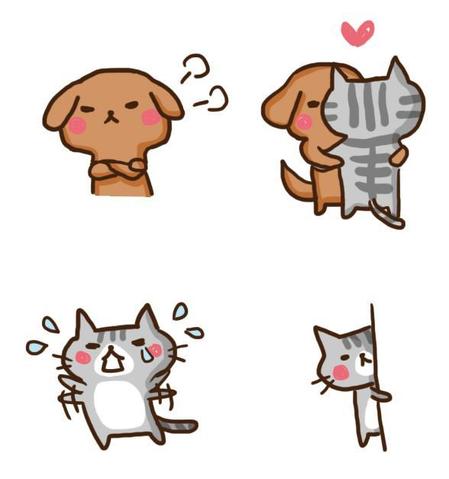 conny (satomix_cafe)さんのLINEスタンプの作成依頼（犬と猫のキャラクター）【総額4万円】への提案