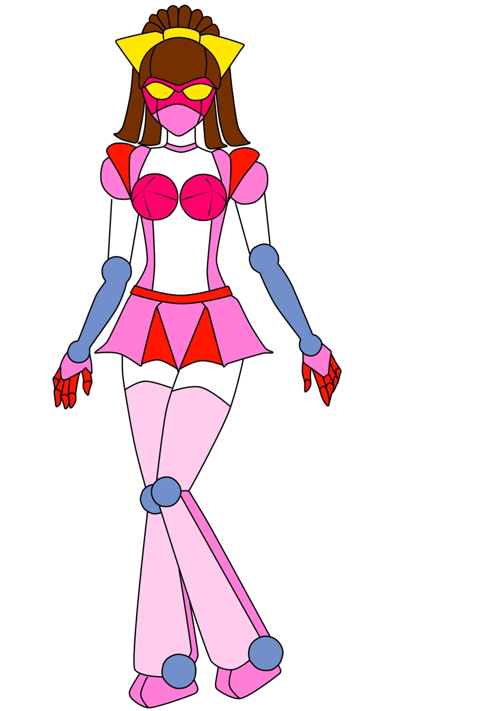 Ituhi Rukiyaさんの事例 実績 提案 マジンガーzのオリジナル女性型ロボットのイラスト Owls様へ はじめ クラウドソーシング ランサーズ