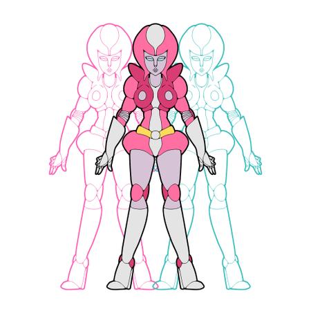 Toshikoshi Sobakoさんの事例 実績 提案 マジンガーzのオリジナル女性型ロボットのイラスト 初めましてお世話にな クラウドソーシング ランサーズ