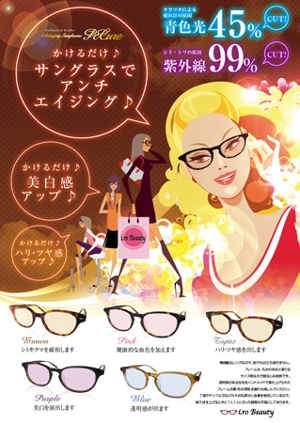 tuki-net (tuki-net)さんの女性向けサングラスの店頭ＰＯＰへの提案