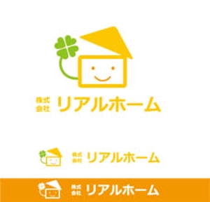 ymdesign (yunko_m)さんの新規不動産会社『株式会社リアルホーム』のロゴへの提案