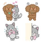 なや (NAYA)さんのLINEスタンプの作成依頼（犬と猫のキャラクター）【総額4万円】への提案