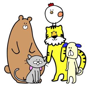 カネクラ　ユキコ (ooo8374)さんのかわいい動物系！　犬　ネコ　クマ　鶏　トラへの提案