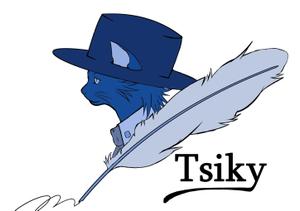 kyo (kyo_5025)さんの文房具店「Tsiky」のキャラクターロゴ(猫)への提案