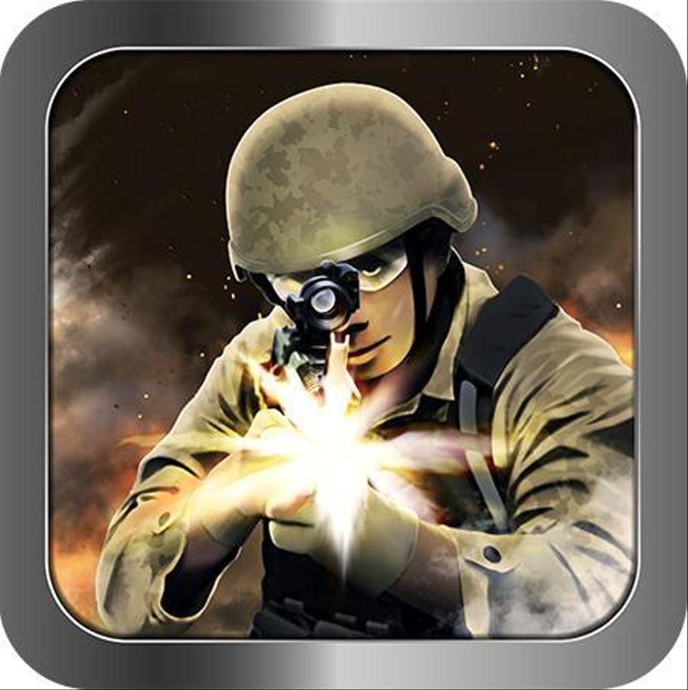 スマホアクションゲーム(FPS)のメインアイコン作成