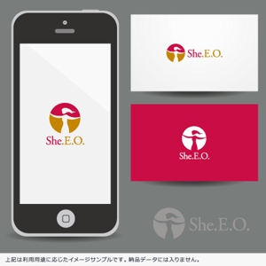 サクタ (Saku-TA)さんの女性起業家の成功・成長を支援するメンバーシップ「She.E.O.」のロゴへの提案