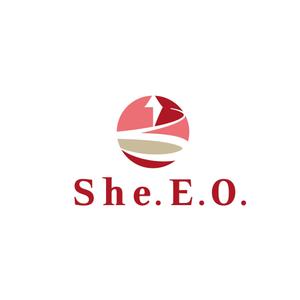 belle (belle-design)さんの女性起業家の成功・成長を支援するメンバーシップ「She.E.O.」のロゴへの提案