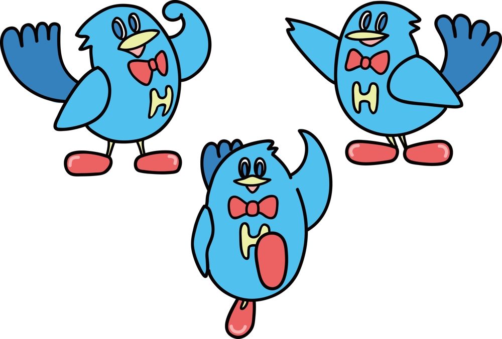 鳥のキャラクターデザイン