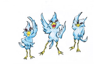 TAMAMI (bluesteyes)さんの鳥のキャラクターデザインへの提案