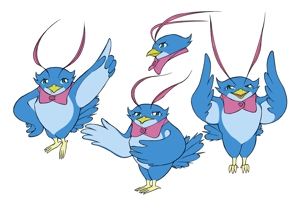謎の虎竜王Ａ (toraryuou)さんの鳥のキャラクターデザインへの提案