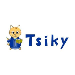 関口 (GUCCI777)さんの文房具店「Tsiky」のキャラクターロゴ(猫)への提案