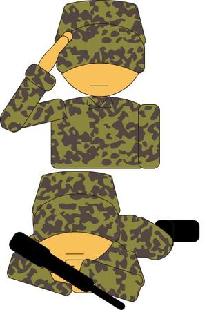 FarEastWind (FarEastWind)さんのLINEスタンプ制作（自衛官キャラ・簡単な手書きイラストを参考に）への提案