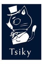 茶崎 (armadio812)さんの文房具店「Tsiky」のキャラクターロゴ(猫)への提案