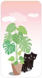 tea_treeさんのかわいい猫のスマホカバーデザイン（複数採用有）への提案