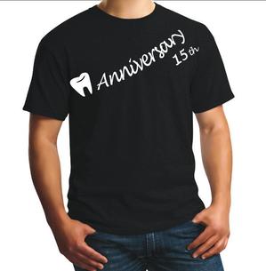 sekikanさんの歯科医院開院「15周年記念」のTシャツデザインへの提案